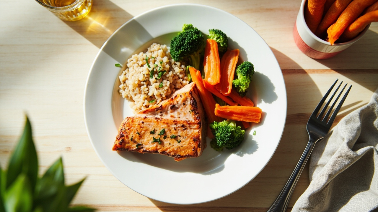 Healthy light meal concept